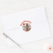 Arrrithmetisch Ronde Sticker (Envelop)