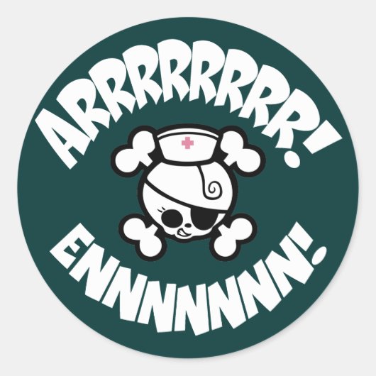 ARRRRRRRRRRRRRRRRRRRRRRRRRRRRRRR ENNNN! RONDE STICKER (Voorkant)