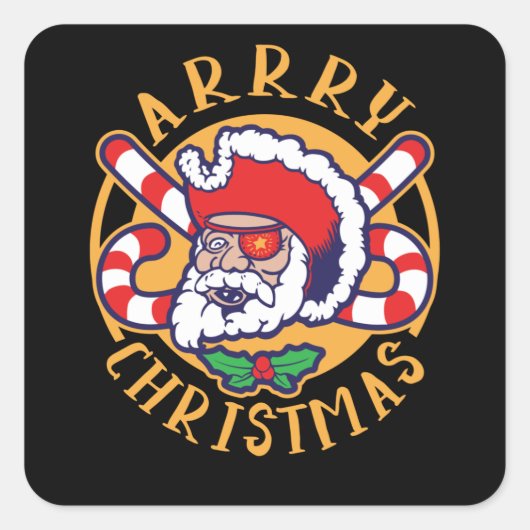 Arry Christmas Vierkante Sticker (Voorkant)