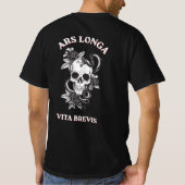 Ars Longa Vita Brevis Schedel & Slang T-Shirt (Achterkant)