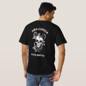 Ars Longa Vita Brevis Schedel & Slang T-Shirt (Achterkant volledig)