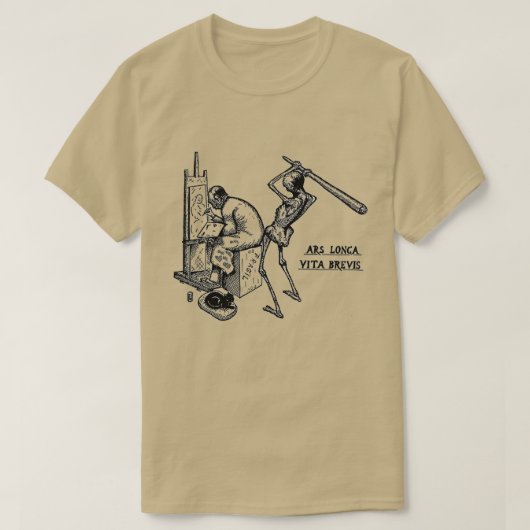 Ars longa vita brevis t-shirt (Design voorkant)