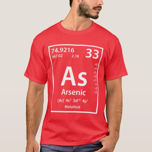 Arseen element (wit) t-shirt (Voorkant)