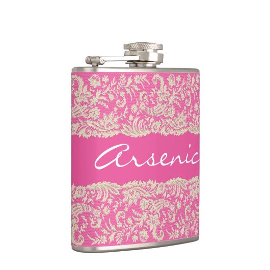 Arseen en oud kant personaliseren heupfles (Rechts)