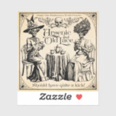 Arseen en oud kant sticker (Vel)