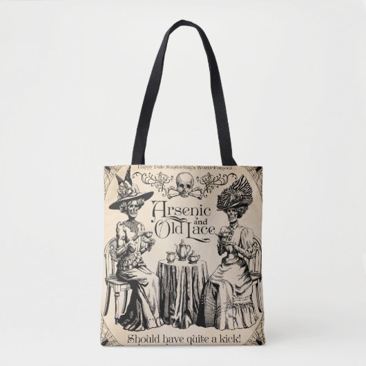 Arseen en oud kant tote bag (Voorkant)