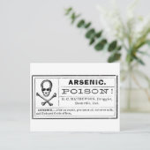  arseengifteetiket briefkaart (Staand voorkant)