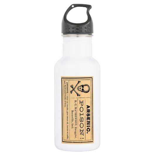  arseengifteetiket waterfles  (Voorkant)