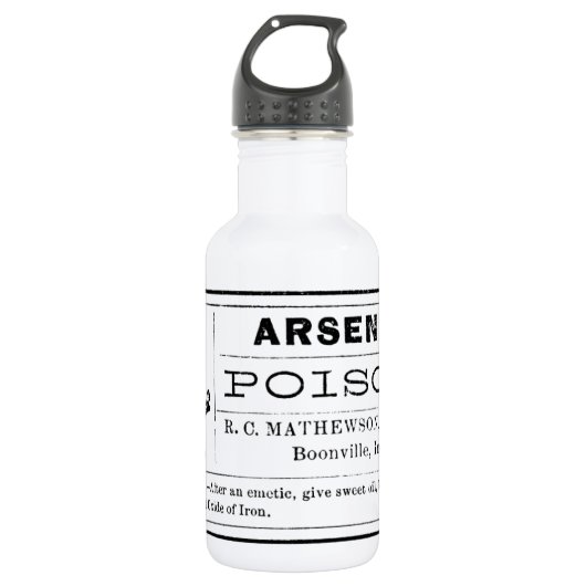 arseengifteetiket waterfles  (Voorkant)