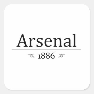 Arsenaal 1886 vierkante sticker