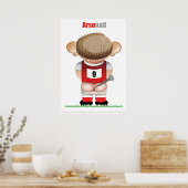 ArseNail (Arsenal) Funny Football Cartoon Poster (Keuken)