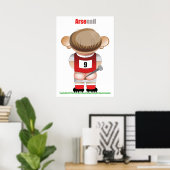 ArseNail (Arsenal) Funny Football Cartoon Poster (Thuiskantoor)