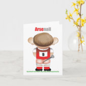 ArseNail (Arsenal) Grappige Voetbal Cartoonkaart Kaart (Gele Bloem)