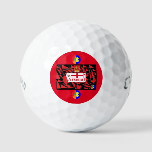 Arsenal 10 golfball golfballen (Voorkant)