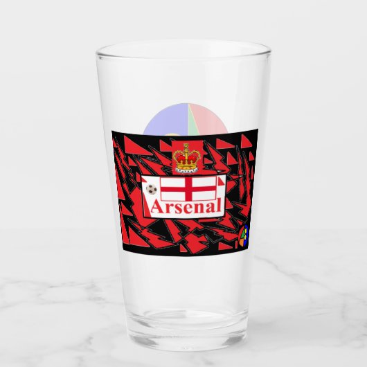 Arsenal 10 Trinkglas Glas (Voorkant)