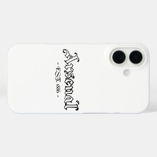 Arsenal Retro Case-Mate iPhone Case (Achterkant (horizontaal))