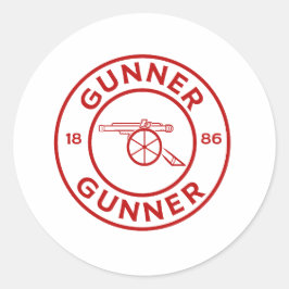 Arsenal-schutter Ronde Sticker