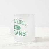 Arsenal Technical - Titans - High - Indianapolis Matglas Koffiemok (Voorkant links)