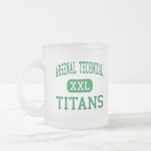 Arsenal Technical - Titans - High - Indianapolis Matglas Koffiemok (Links)