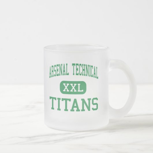 Arsenal Technical - Titans - High - Indianapolis Matglas Koffiemok (Rechts)