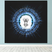 Arsencia Etheral Silver Light Fractal Art Canvas Afdruk (Insitu (Houten vloer))