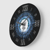 Arsencia Etheral Silver Light Fractal Art Grote Klok (Hoek)