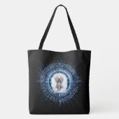 Arsencia Etheral Silver Light Fractal Art Tote Bag (Achterkant)