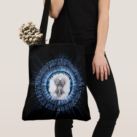 Arsencia Etheral Silver Light Fractal Art Tote Bag (Dichtbij)