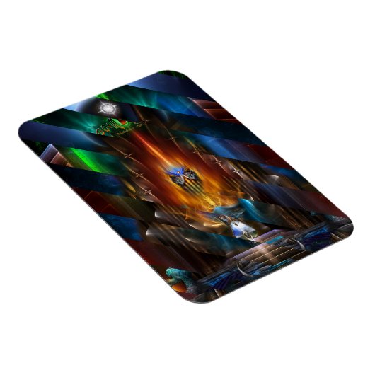 Arsencia Golden Goddess Razor Cut Photo Magnet Magneet (Rechterzijde)