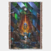 Arsencia Golden Goddess Razor Cut Throw Blanket Deken (Voorkant Verticaal)