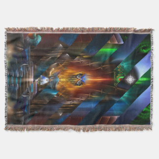 Arsencia Golden Goddess Razor Cut Throw Blanket Deken
