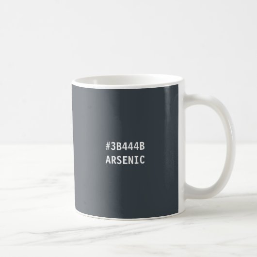 Arsenic Kleur hex Code Mok (Rechts)