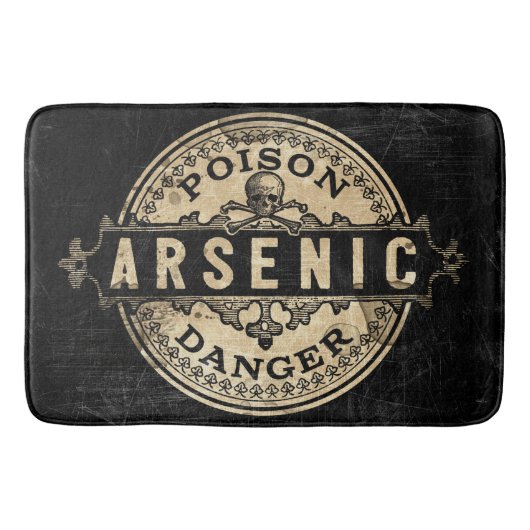 Arsenic Style Poison Label Badmat (Voorkant)