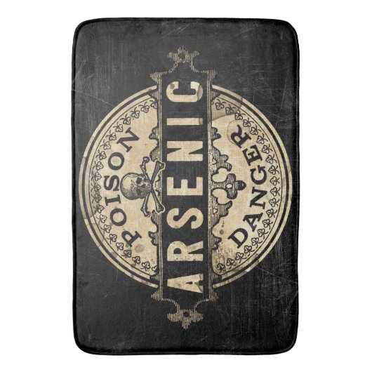 Arsenic  Style Poison Label Badmat (Voorkant Verticaal)