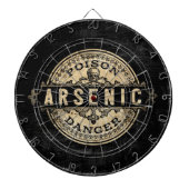 Arsenic  Style Poison Label Dartbord (Voorkant)