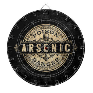 Arsenic  Style Poison Label Dartbord