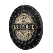 Arsenic  Style Poison Label Dartbord (Voorkant Rechts)
