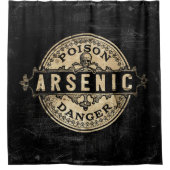 Arsenic  Style Poison Label Douchegordijn (Voorkant)