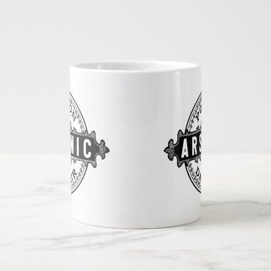 Arsenic Style Poison Label Grote Koffiekop (Voorkant)