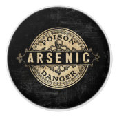 Arsenic Style Poison Label Keramische Knop (Voorkant)