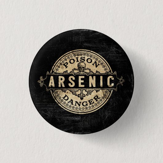 Arsenic Style Poison Label Ronde Button 3,2 Cm (Voorkant)