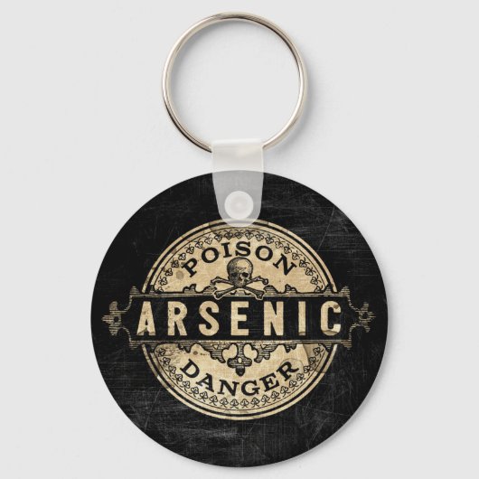 Arsenic Style Poison Label Sleutelhanger (Voorkant)