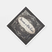 Arsenicum en oude kant Victoriaans Servet (Hoek)