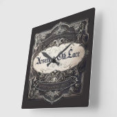 Arsenicum en oude kant Victoriaans Vierkante Klok (Hoek)