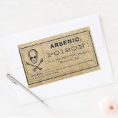 Arsenicumetiket op schoot rechthoekige sticker (Envelop)