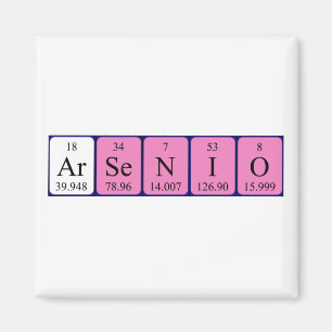 Arsenio periodiek table name magnet