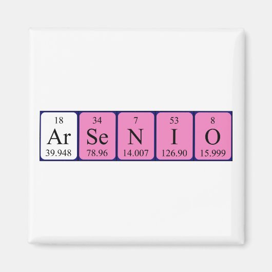 Arsenio periodiek table name magnet (Voorkant)