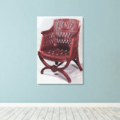 Arstoel Louis XVI stijl Canvas Afdruk (Insitu (Houten vloer))