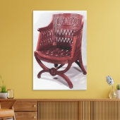 Arstoel Louis XVI stijl Canvas Afdruk (Insitu (Woonkamer))