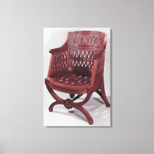Arstoel Louis XVI stijl Canvas Afdruk